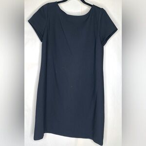 Zara Woman Black Mini Short Sleeve Dress Sz Lg